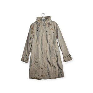 Cole Haan | Trench Coat | Women's | Large | Iridescent Tan/Khaki | Hooded